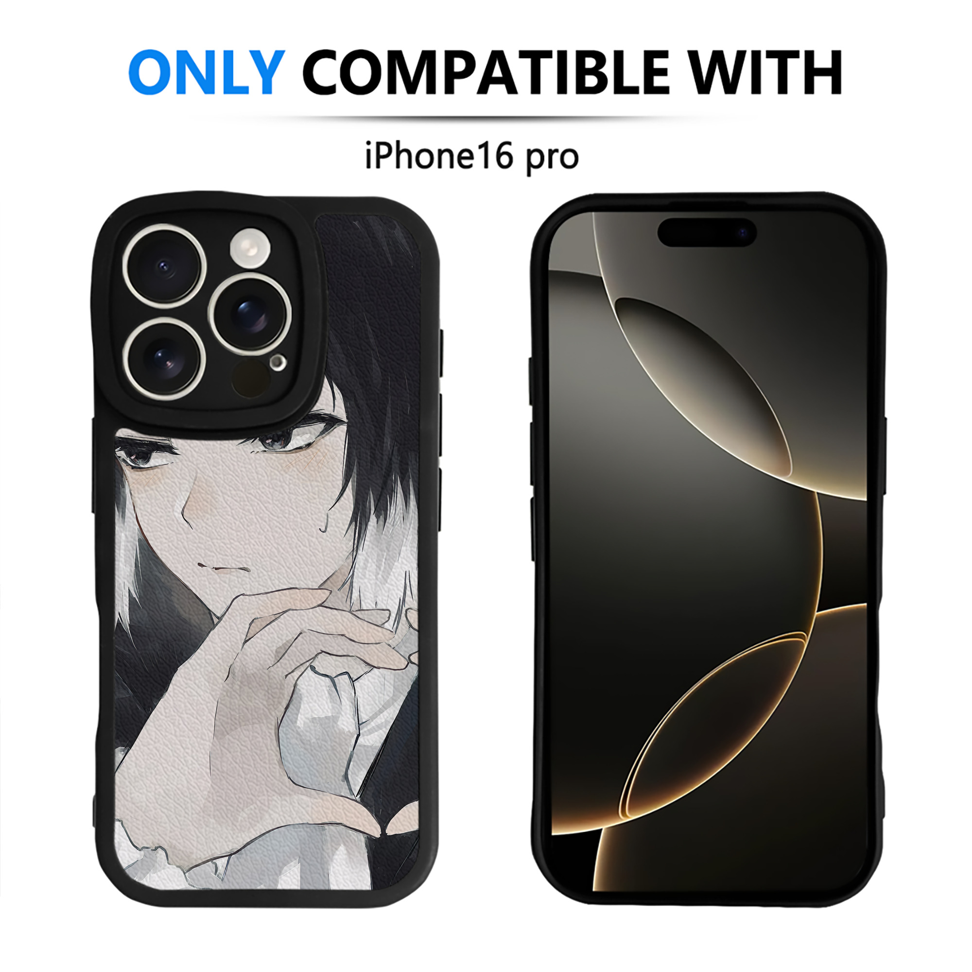 （画像用） 文豪ストレイドッグス Bungo Stray Dogs 【iPhone 16シリーズ対応】シリコンスマホケース（レザー調） 材質：シリコン